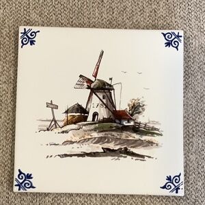 Holland Windmill 1782 Ceramic Tile